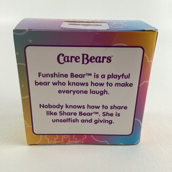 Care Bears Funshine Share Bear Collectible Flocked Poseable Figures TCFC 2024 - Picture 4 of 6